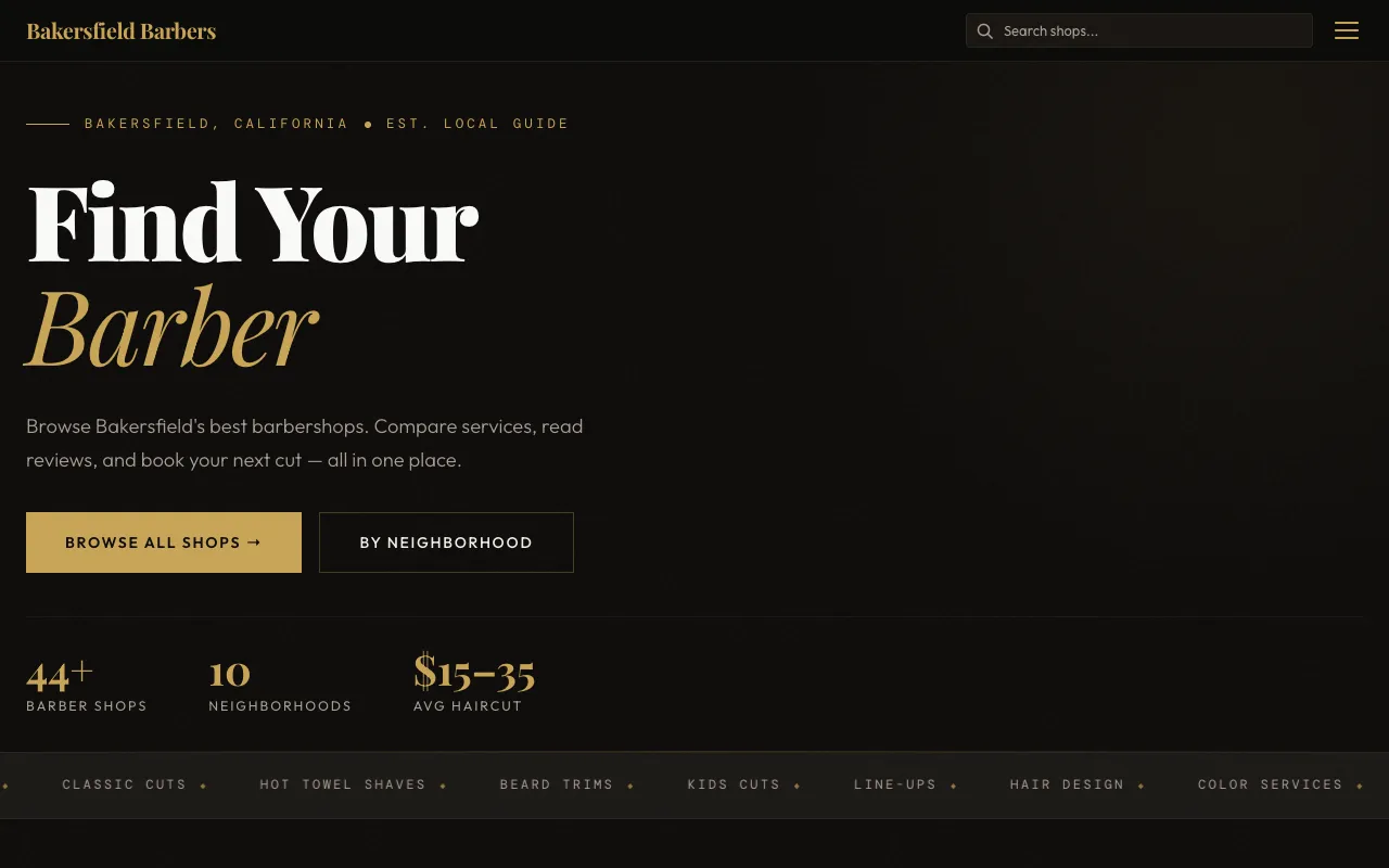 Bakersfield Barbers screenshot